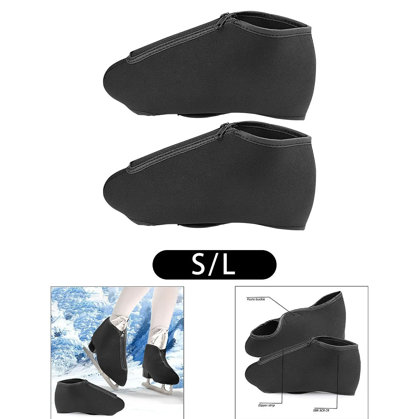 Thermal Ice Skate Covers Protection Cover for Ice Skating Outdoor Use Adults