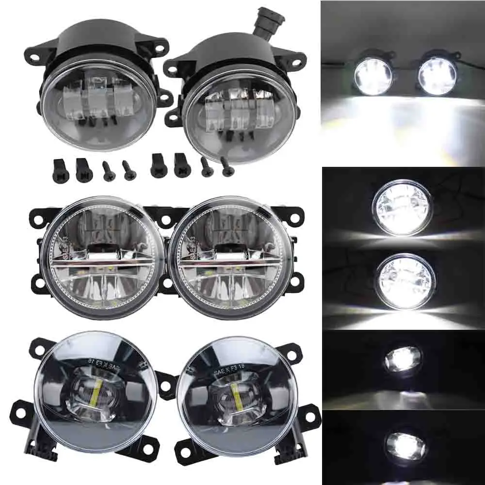 LED Fog Lights For Renault Megane 2/3 Duster Sandero Fluence Koleos Kangoo Thalia 2003-2015 Headlight Halogen Fog Lamp Foglights