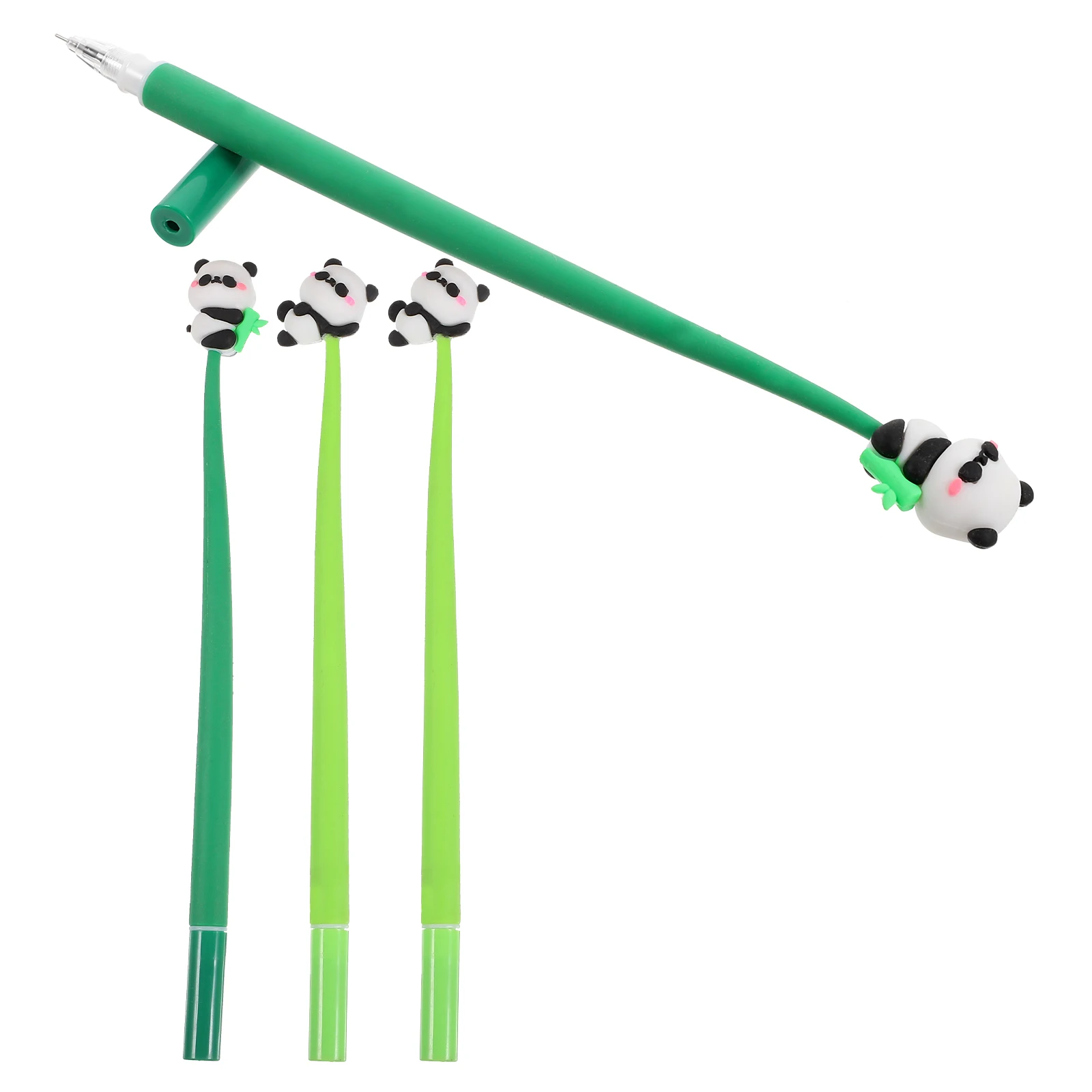 

4 Pcs Panda Gel Pen Signature Animal-themed Multipurpose for Kids Silica Cute Writing