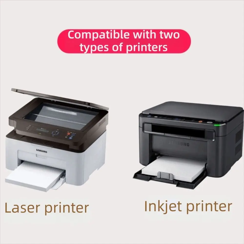 جديد A4 ورق ذاتي اللصق قابل للكتابة ماتي سطح لامع ورقة ورقة بيضاء ورقة ملصق طابعة نافثة للحبر بالليزر #3