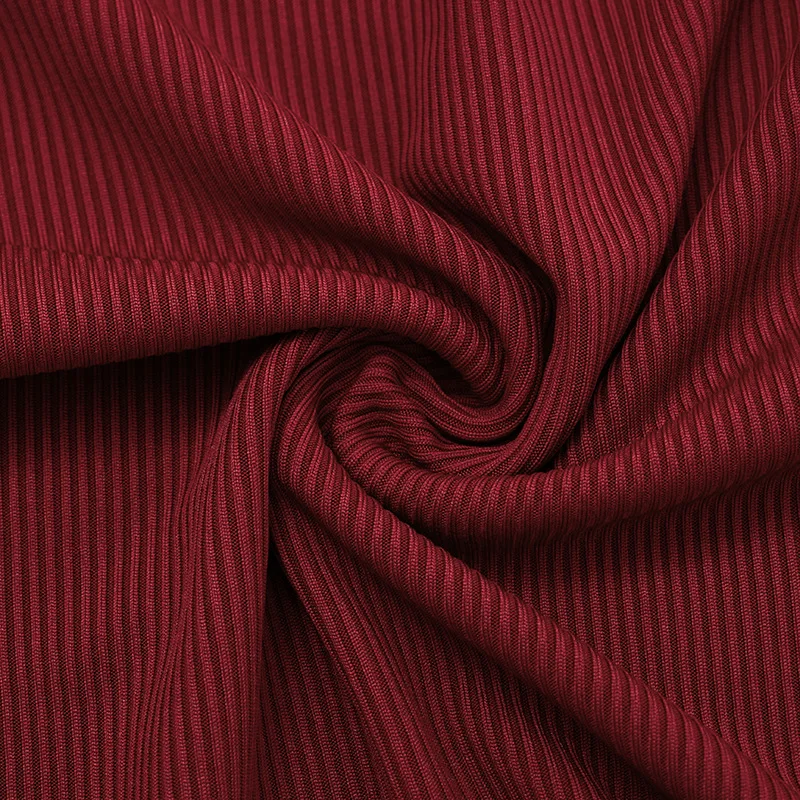 Womdn – ensemble 2 pièces côtelé solide, col en V incliné, T-shirts à manches longues + pantalon crayon taille haute, Slim, costumes Streetwear décontractés