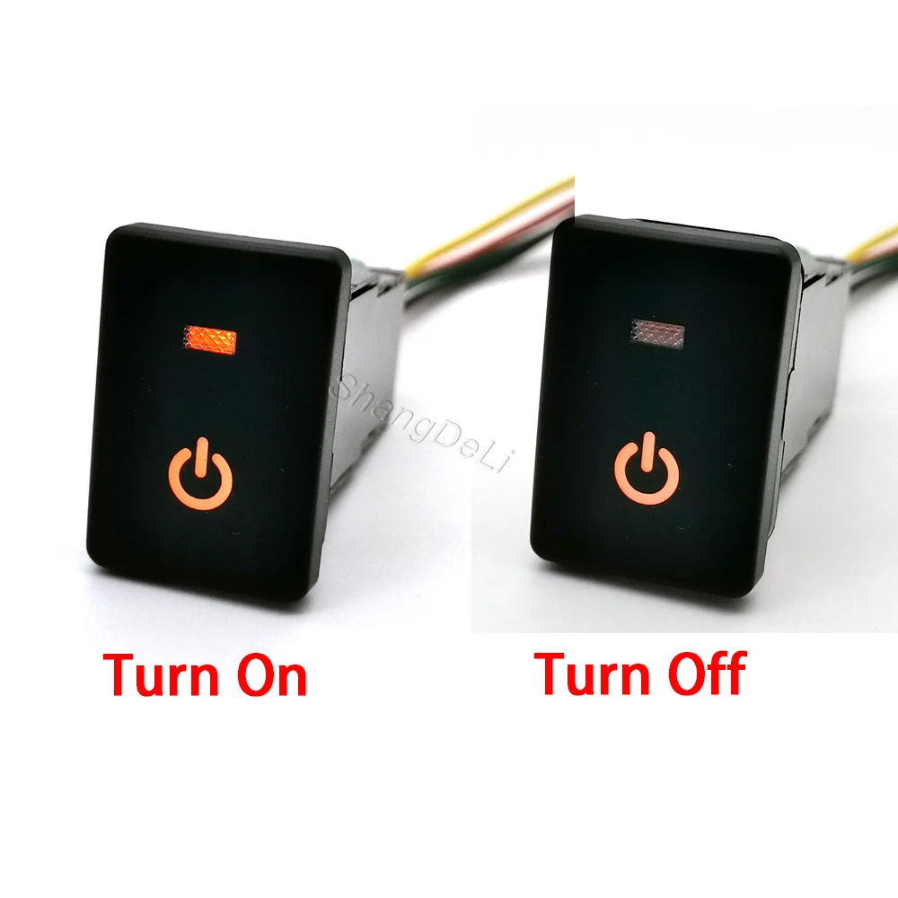 Car LED DRL Light Radar Power On Off Camera Mirror Switch Button for Mitsubishi Outlander Eclipse Cross 2018 Pajero Sport triton