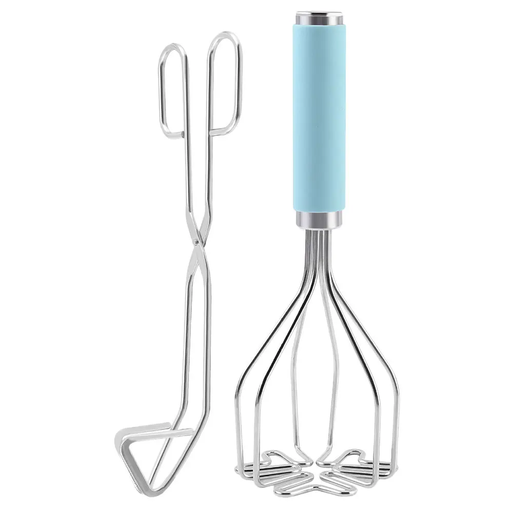 

1 комплект из нержавеющей стали, кухонная ручная дробилка для овощей и фруктов, инструмент для фиолетового картофеля, тыквы, фасоли, авокадо с