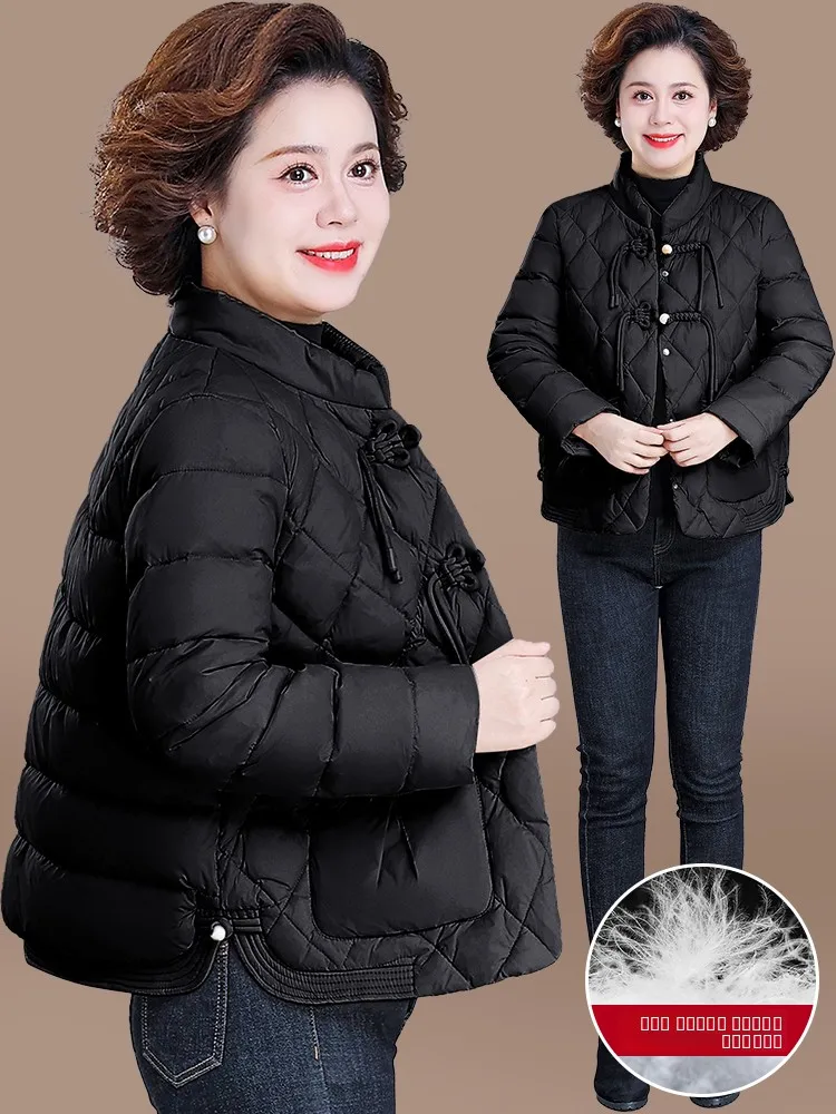 

Новая модная женская зимняя хлопковая куртка для среднего возраста, осенне-зимняя одежда для женщин среднего возраста