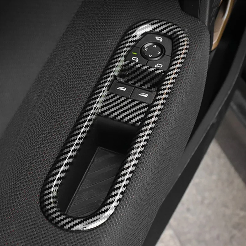 

Accessories Car Door Window Lift Button Switch Cover Trim Decoration Sticker For Mini Cooper E SE J01 EV 2024 2025