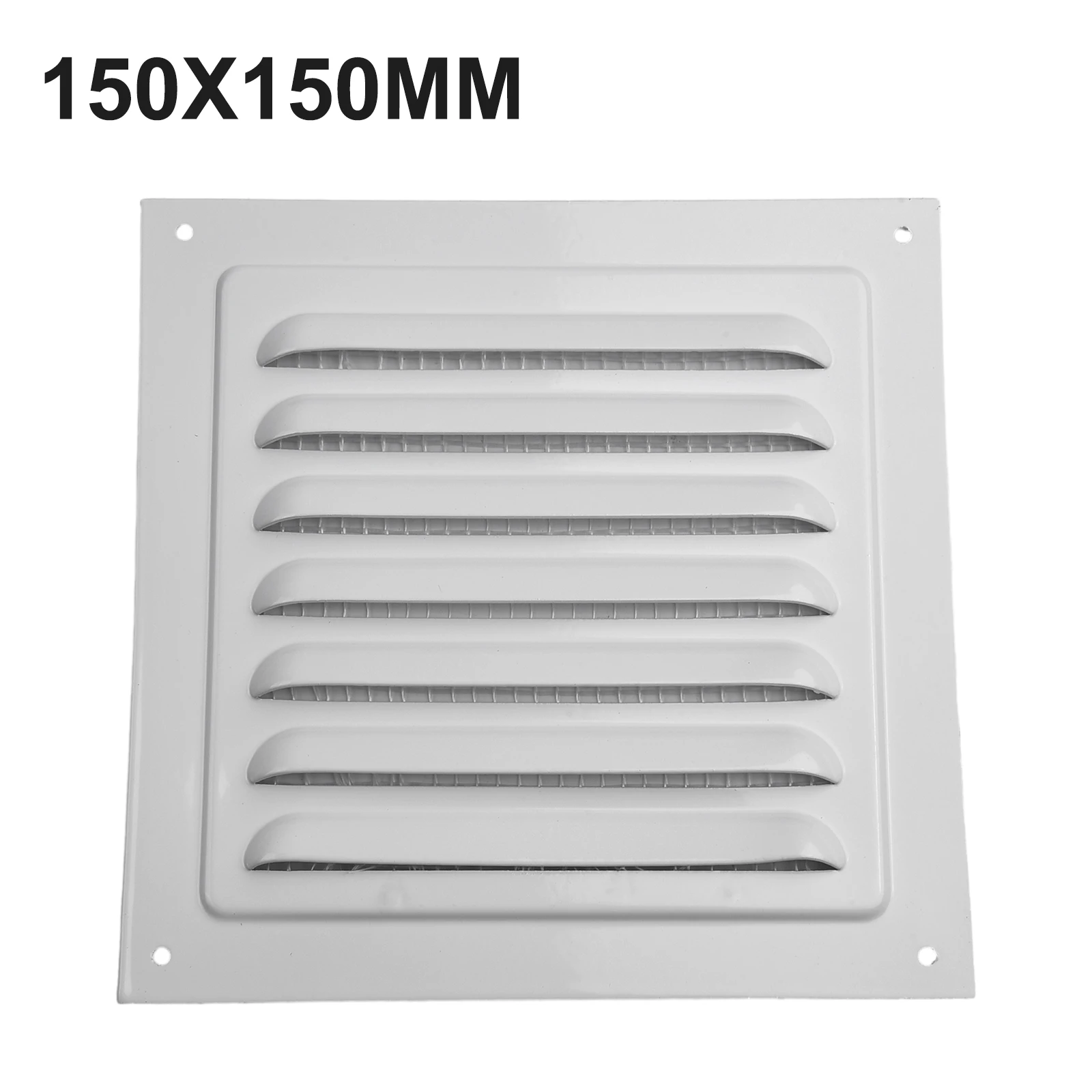 Air Ventilation Cover 150-300mm Louver Ducting Ceiling Ventilation Grill Cover Heating Cooling Ventilation Mesh Aluminum Alloy