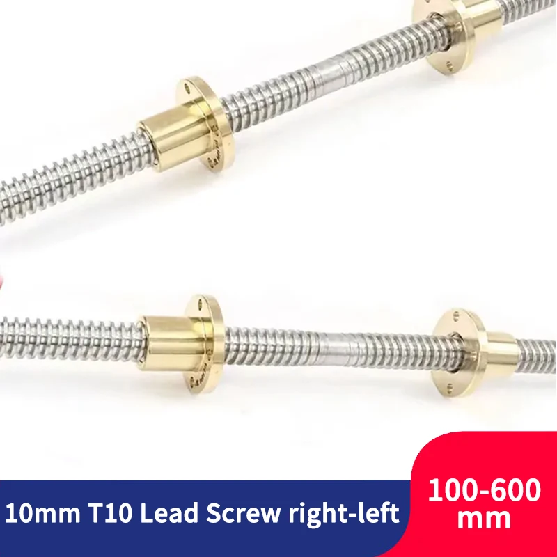 

T10 Lead Screw right-left length 1000mm OD 10mm Pitch 2mm lead 2mm for Reprap 3D Printer Z Axis