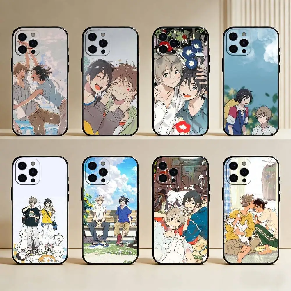 

Shun and Mio S-Stranger by the Shore Phone Case For iPhone17,16,15,14,13,12 Plus,Max Soft Silicone Black Cover