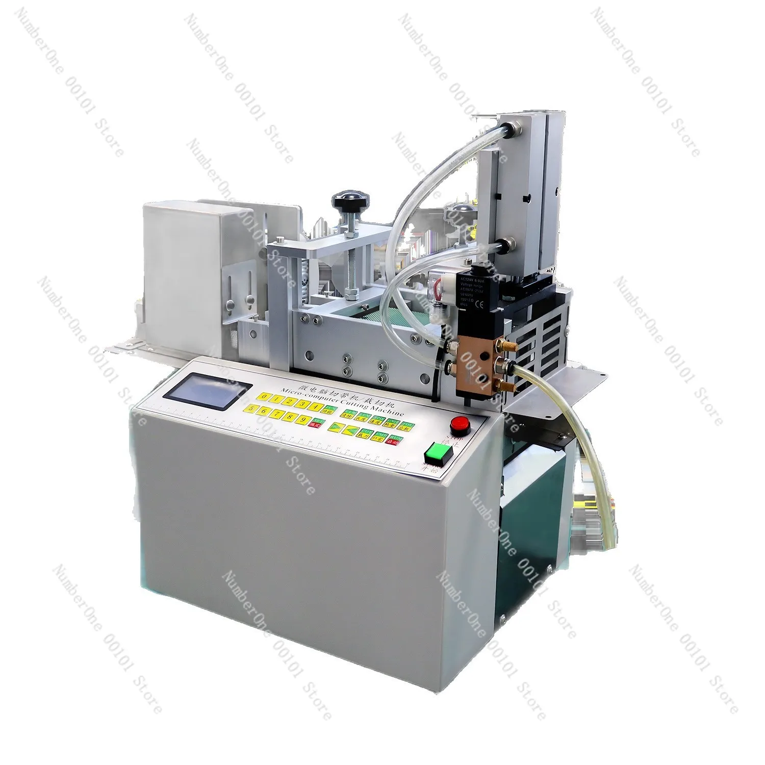 Fully Automatic Feeding Rubber Hose Cutting Machine Pneumatic Silicone Transparent Hose Cutter Desktop PE Water Pipe Cutter