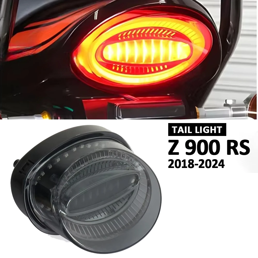 

New Motorcycle Rear Tail Light LED Brake Running Red Smoke Lamp Taillight For Kawasaki Z900RS Z 900 RS Cafe Z900 RS 2018-2024