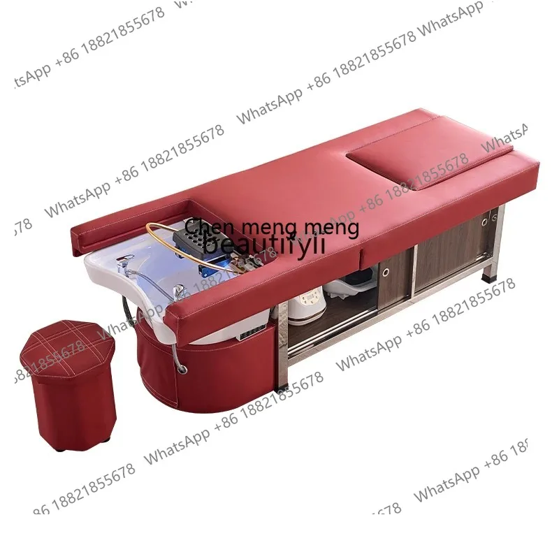 

S7486 ss Electric Lifting Integrated Massage Bedside Pedicure Water Circulation Fumigation Beauty Salon Massage Bed7486
