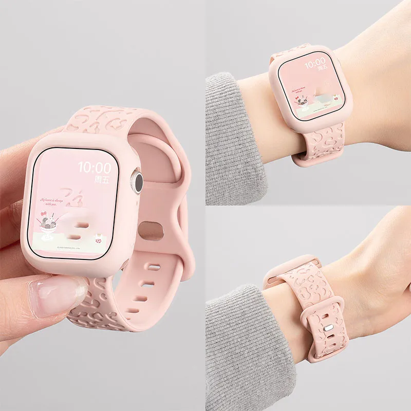 Candy Silikonhülle + Armband für Apple Watch Serie S10 9 8 7 49 mm 46 mm 45 mm 41 mm SE 6 5 4 44 mm 42 mm 40 mm 38 mm iwatch Ultra 2 49 mm