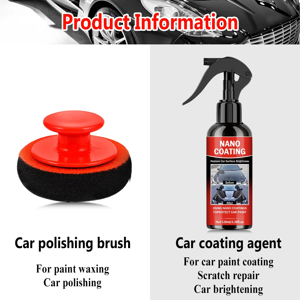 Graphene Nano Ceramic Car Coating Kit - Universal Professional Car Beauty, High… - Image 6