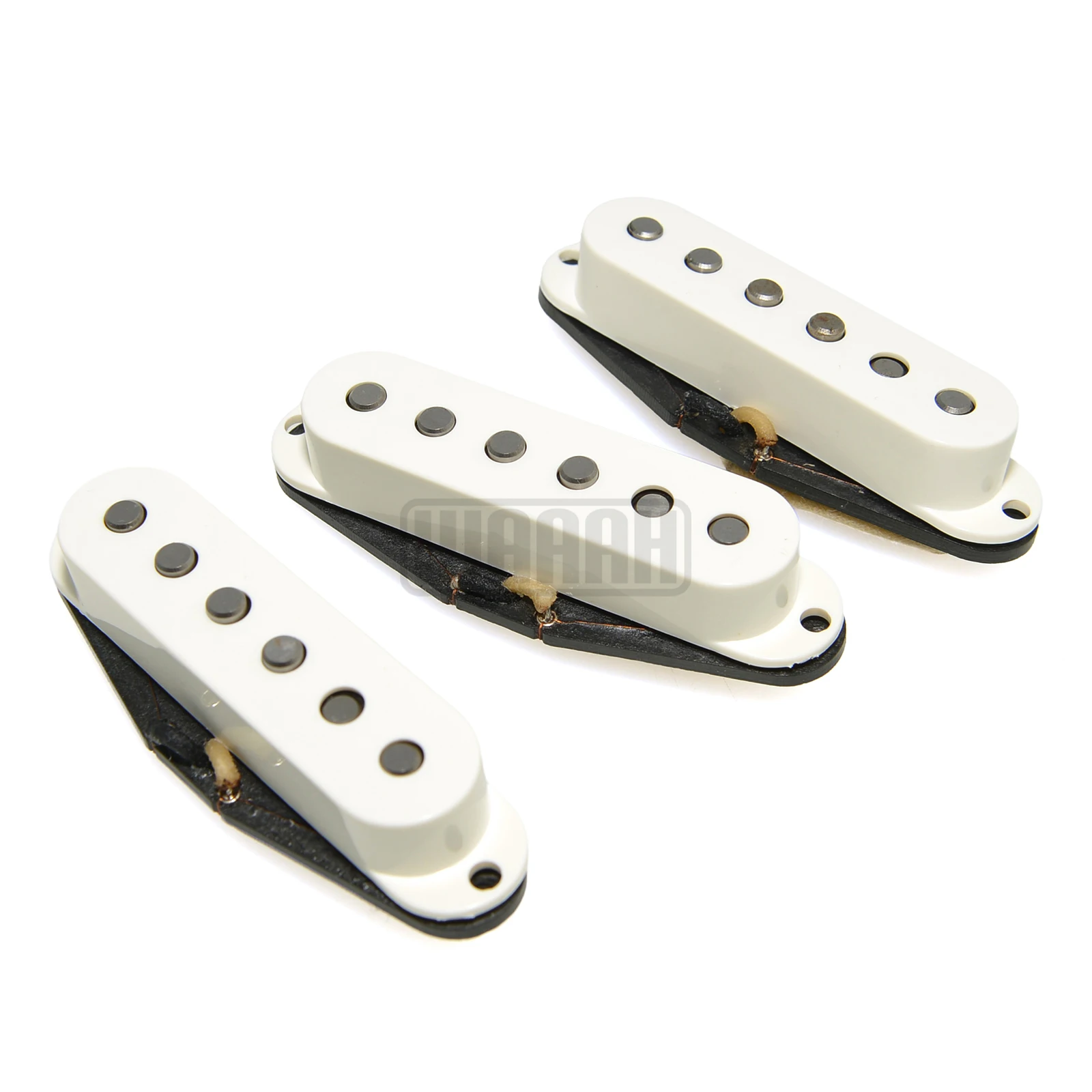 WAAH Alnico 2 Vintage Style Fat '60s ST Single Coil Formvar Wire(HFV) Staggered Pole Electric Guitar Pickup Set Captadores WAAH view 5