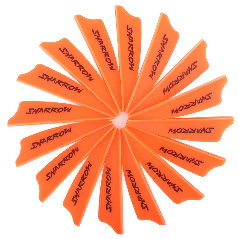 100pcs Archery 2inch Rubber Feathers Shield Vanes DIY Carbon Fiberglass Arrow Shaft for Target Hunting Shooting Accessories