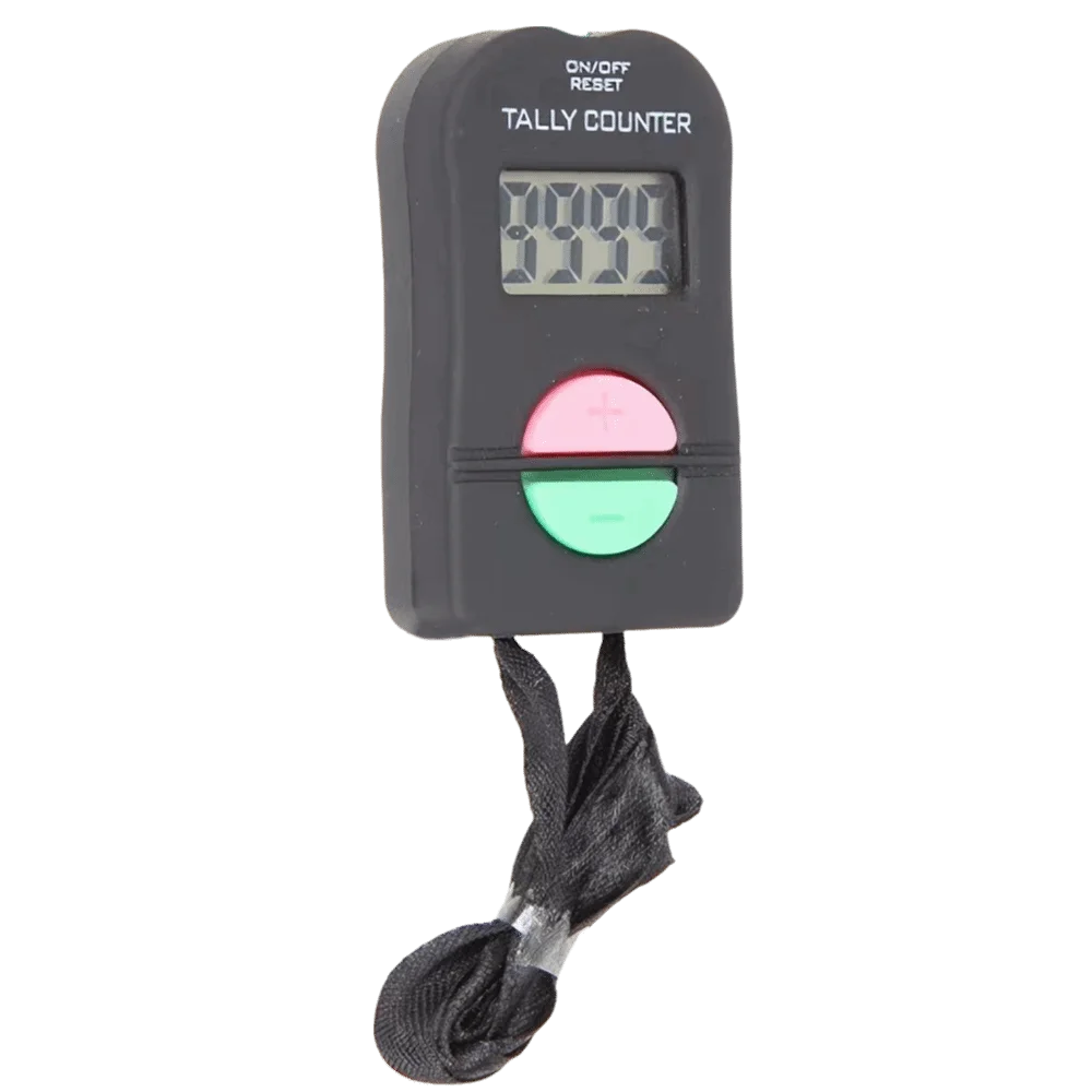 4-digit Digital Electronic Counter Hand Held 9999 Digital Pedometer Adjustable Sound Sports Hand Tally Counter Exercise