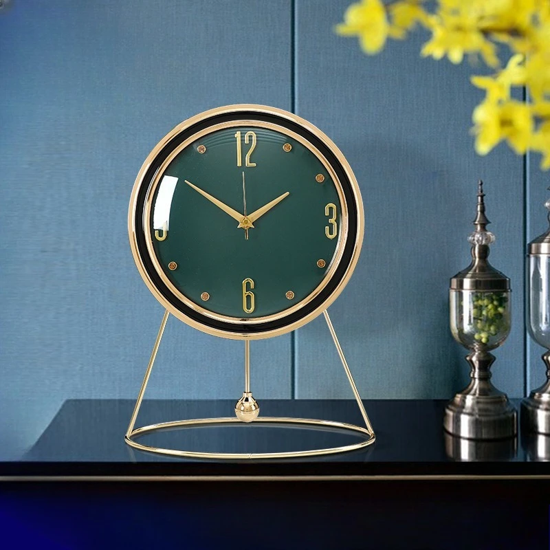Simple and stylish desk clock, Nordic living room clock desktop decoration