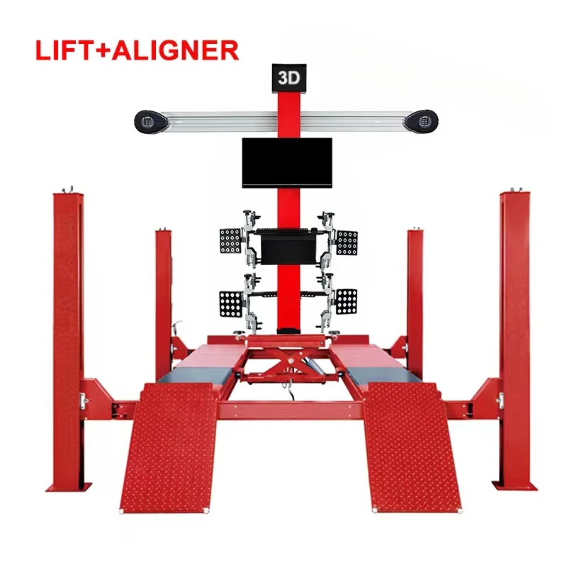 Automobile 3D four-wheel positioning equipment 4-column car lift disassembly   maintenance equipment Maximum load-bearing 150 kg