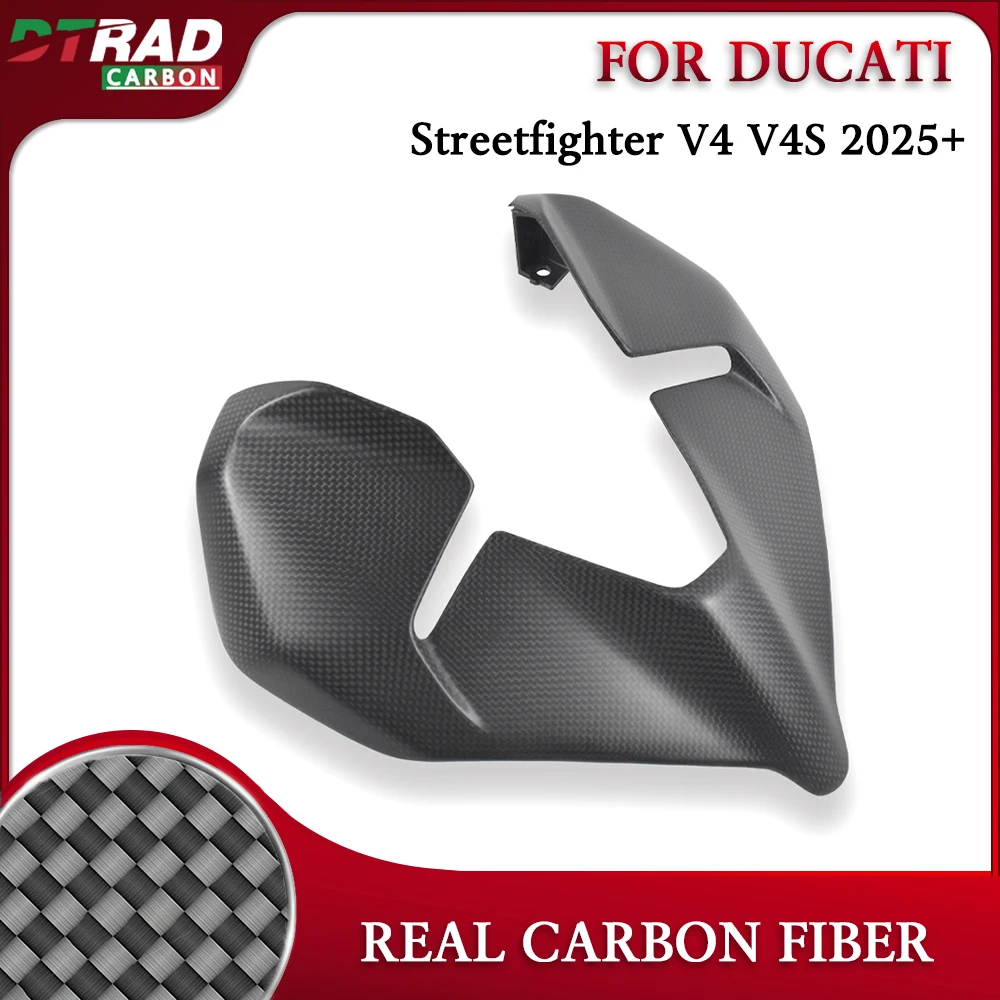 For Ducati Streetfighter V4 V4S 2025+ Motorcycle Carbon Fiber Front Fairing Headlight Protection Air Intake Cover Accessories
