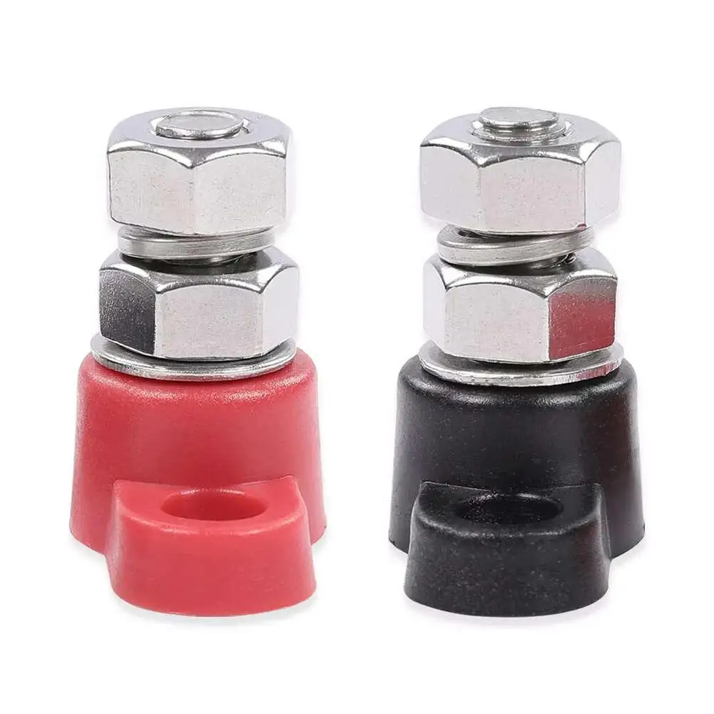 

1/4 inch Dual Terminal Block Bar Power Cable Terminal Blocks for Car Bus Boat Truck Trailer RV Carriage DC12V-24V Universal