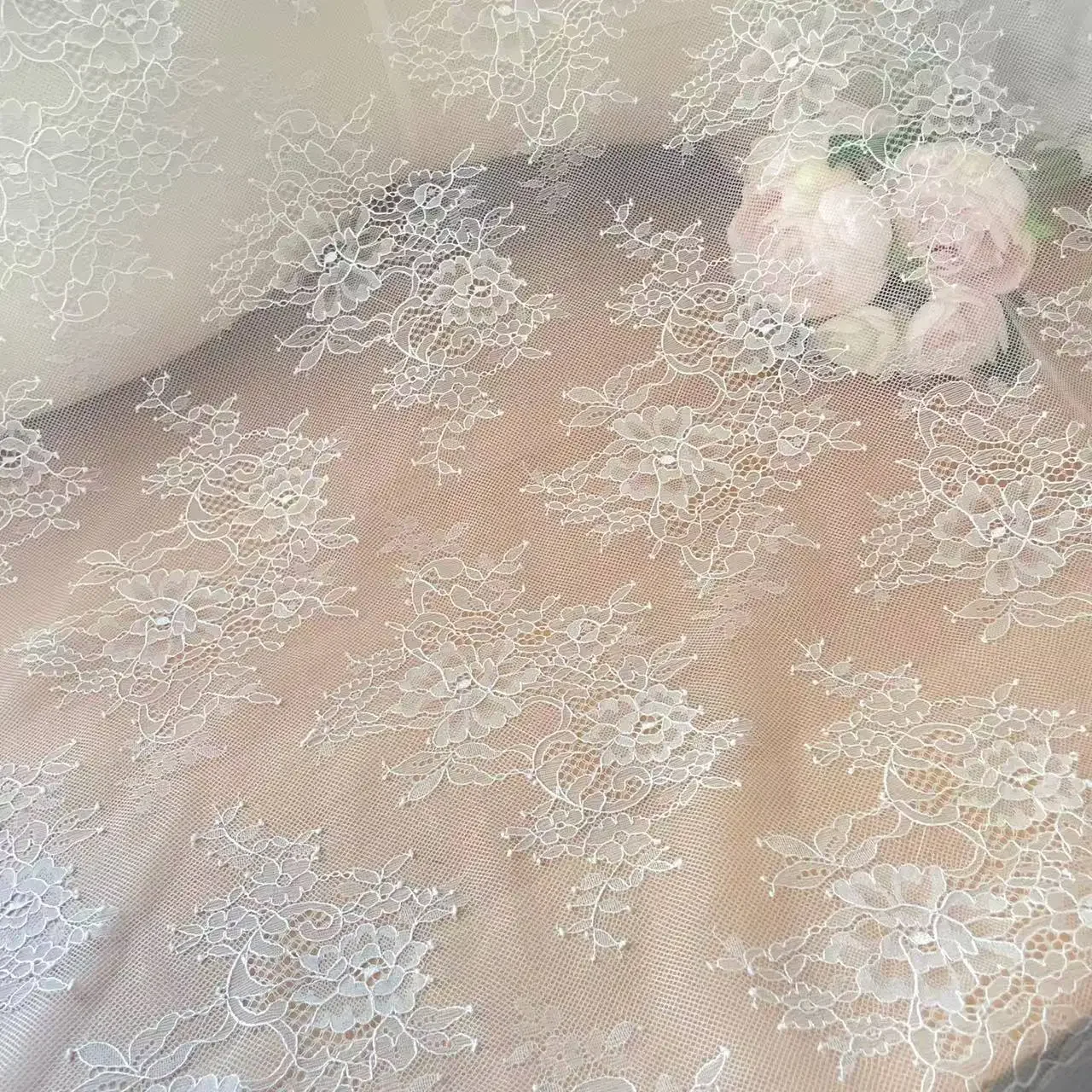 

High Quality New Mesh Flower Base Soft Lace Wedding Dress Children's Clothes Curtain Dress Bag Decorative Fabric Accessories