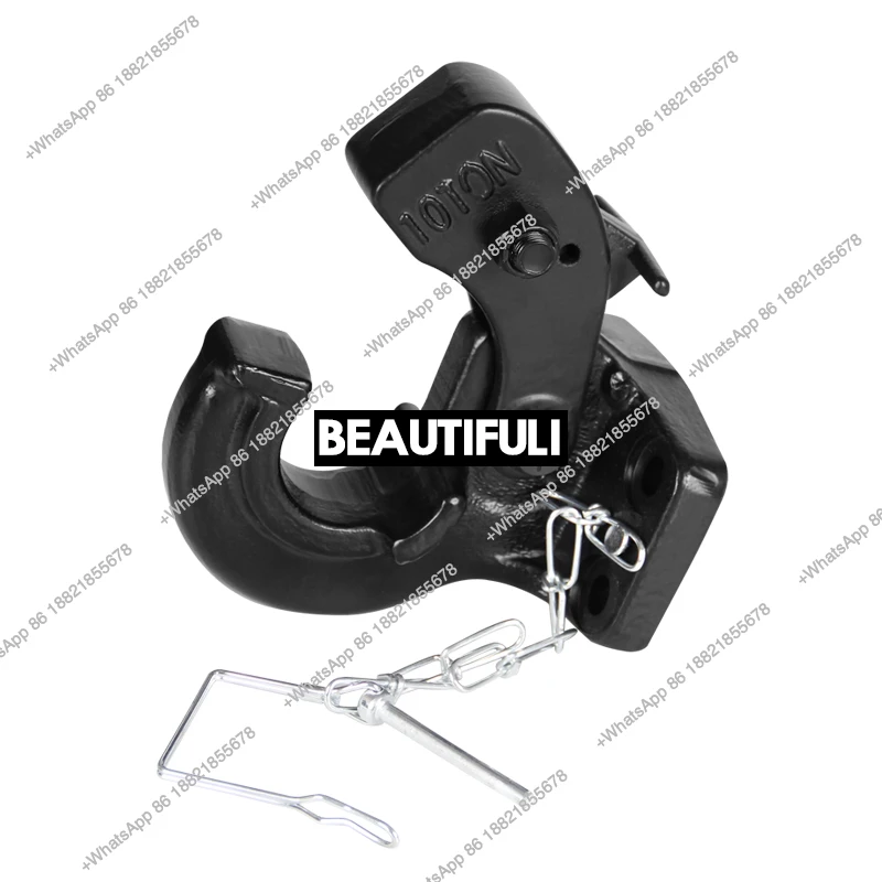 Hot Sale High Quality 4wd Forging Trailer Hitch 10T Carbon Steel Fits 85x45mm Install Hole Receiver Pintle Tow Hook