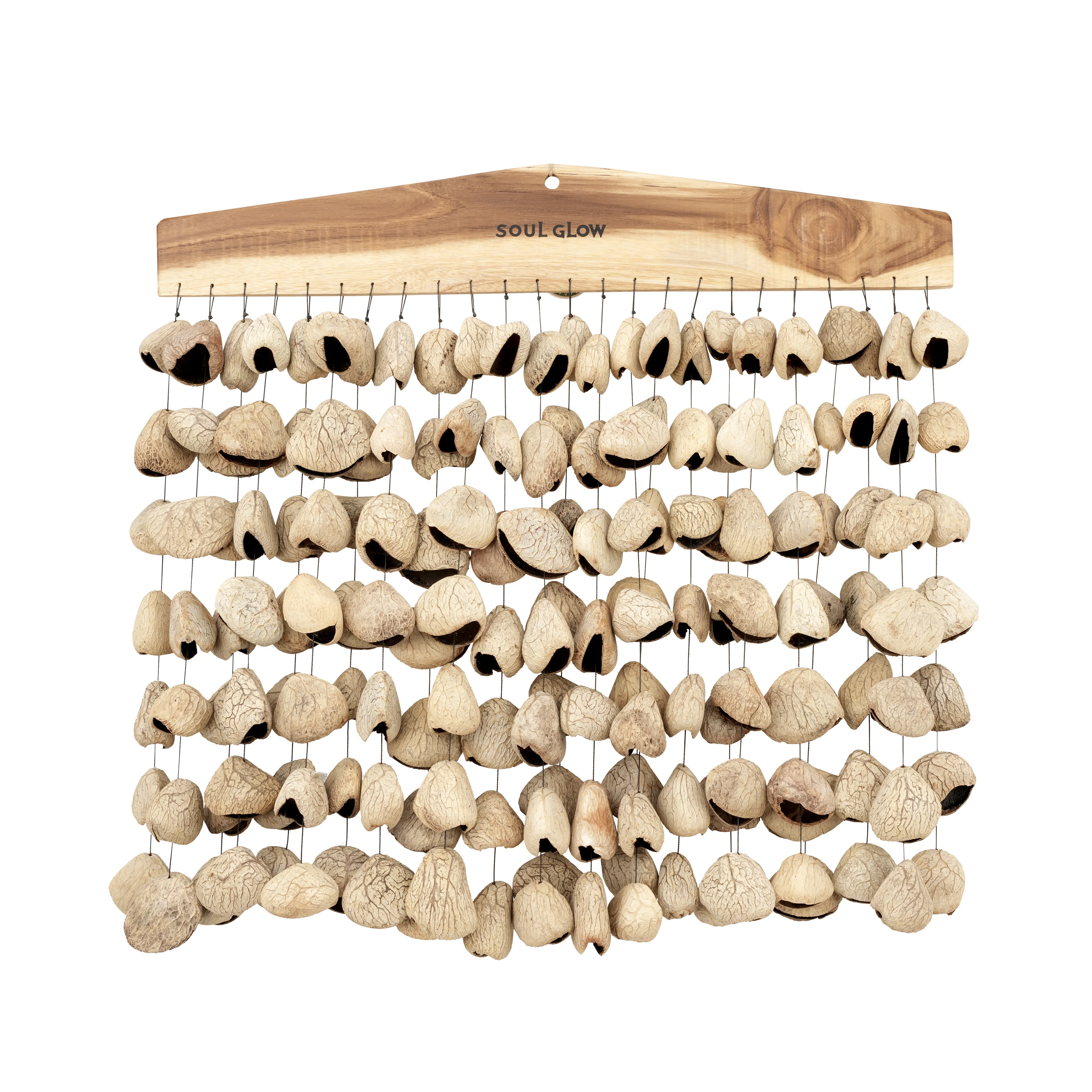 

Hooqu Fruit Shell Rattle Sound Beam Wind Chime Hand Bell String Bell For Meditation Sound Therapy