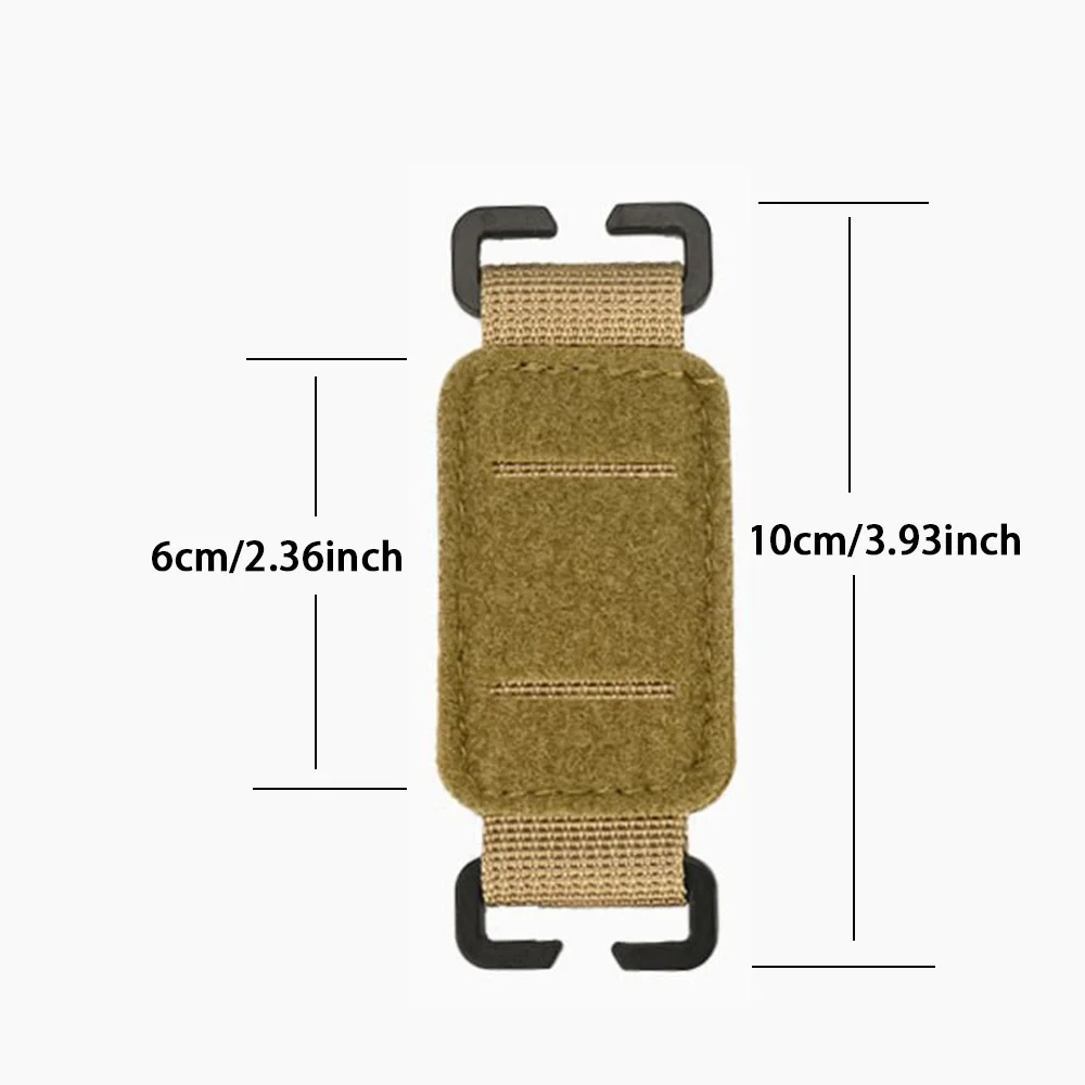 Tactical Molle Patch Adapter Hook And Loop Badge Display Converter Strap