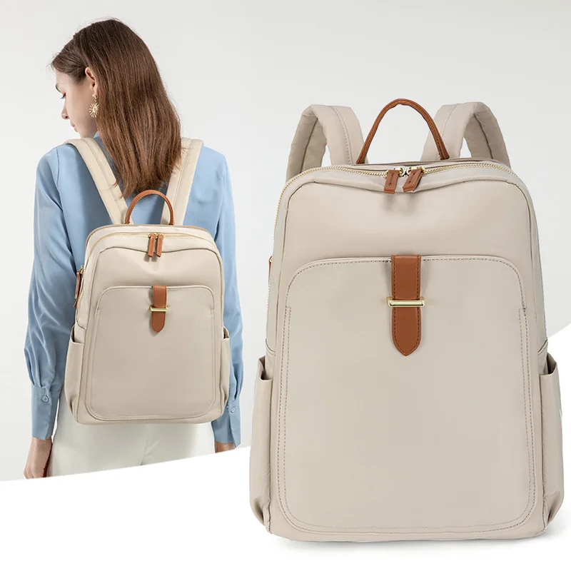 Laptop Backpack For Women And Men Work Travel Business Nylon Student Class Casual Large High Capacity Preppy Luggage Female Bag