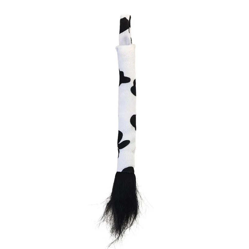 Halloween Cow Costume Accessories Bell Cow Ears Tail Set with Gloves Leg Warmer Cosplay Props for Party Favors Supplies