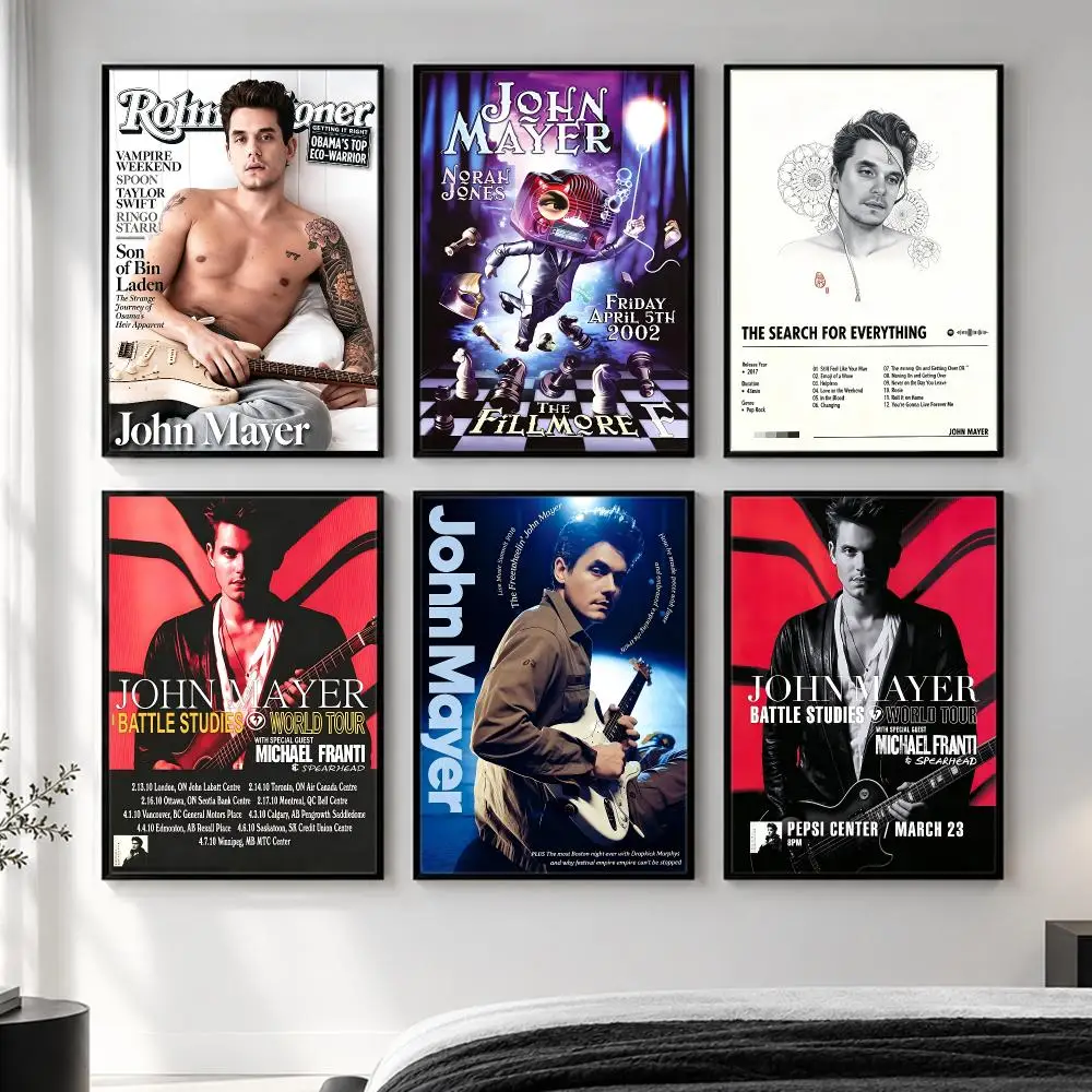 music John Mayer Poster  HD Poster Simple Home Decoration Suitable for Living Room Bedroom Corridor Gift Giving