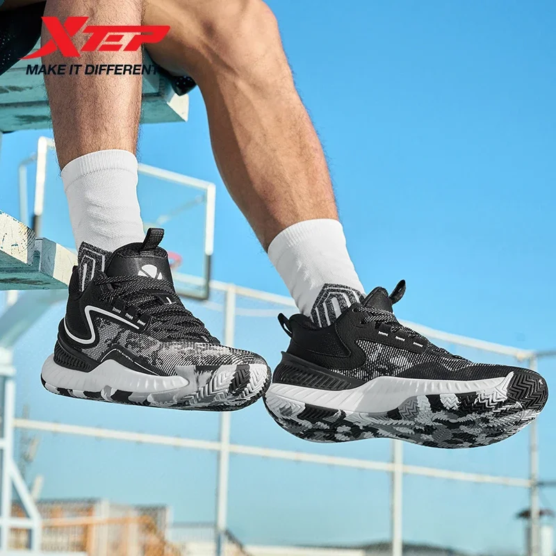 

Мужские баскетбольные кроссовки Xtep Defiant 2, лето 2025, износостойкие, дышащие, устойчивые, эластичные, легкие для мужчин 976319120008