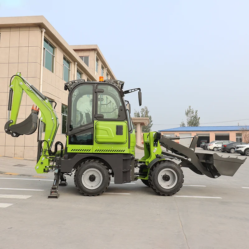 Customized Mini Backhoe Loader 15-20 Backhoe Excavator Loader 4x4 With Hydraulic Lateral Displacement