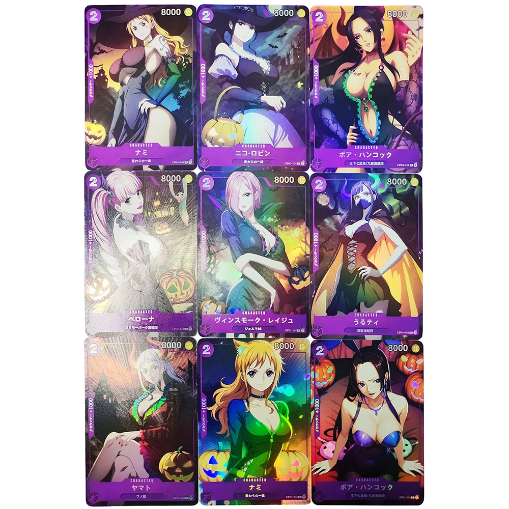 9 pz/set Anime One Piece DIY ACG Nefertari D Vivi Ulti Nami ragazzi gioco giocattoli regali di compleanno di natale carte da collezione gioco da