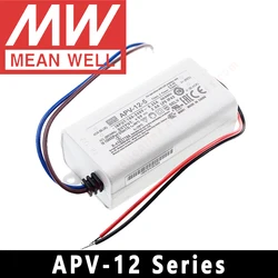 Sterownik LED Meanwell APV-12 serii meanwel 5v/12v/15v/24v transformator LED IP42 zasilacz LED Adapter stałe napięcie