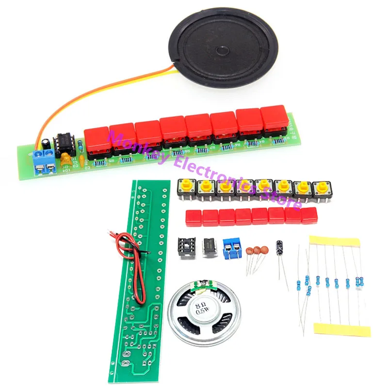 DIY NE555 Electronic Piano Loose Parts Eight Note Electronic Piano Electronic Building Kit DIY Fun Building