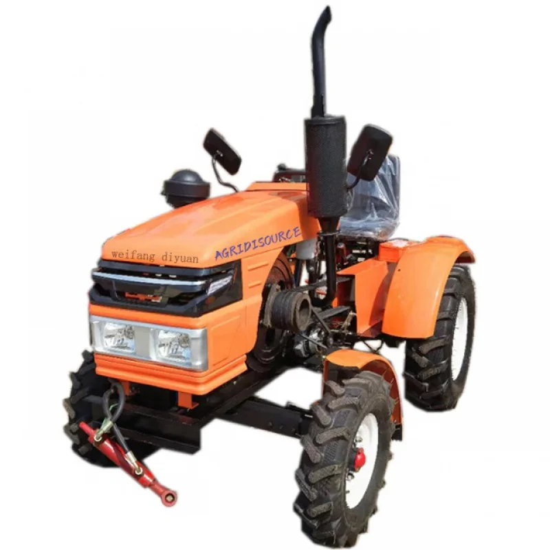 Trator do motor do gramado da agricultura mini, trator da agricultura, Trencher, venda superior, preço barato, boa qualidade, 4WD, 60HP