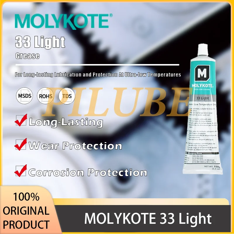 

MOLYKOTE 33 Light High Performance Silicone Grease for Ultra-Low Temperature Applications Original Product