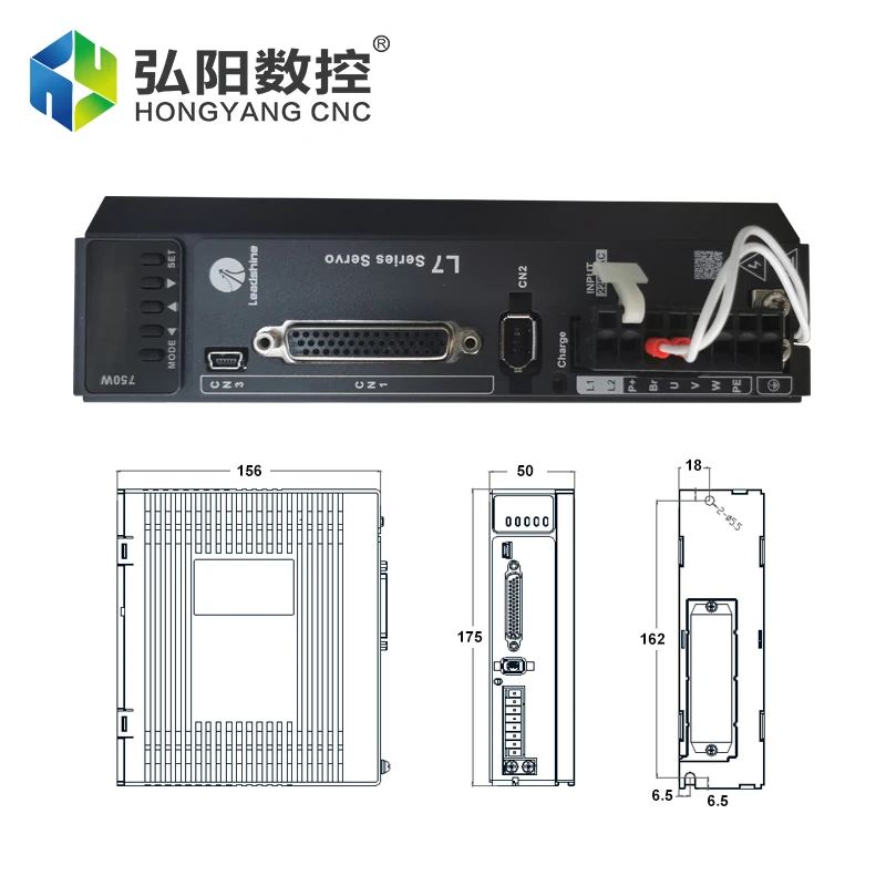 Leadshine 서보 L7-750-DK 드라이버 750W 중간 관성 ACM2 서보 모터 조각 기계 절단기 용 세트