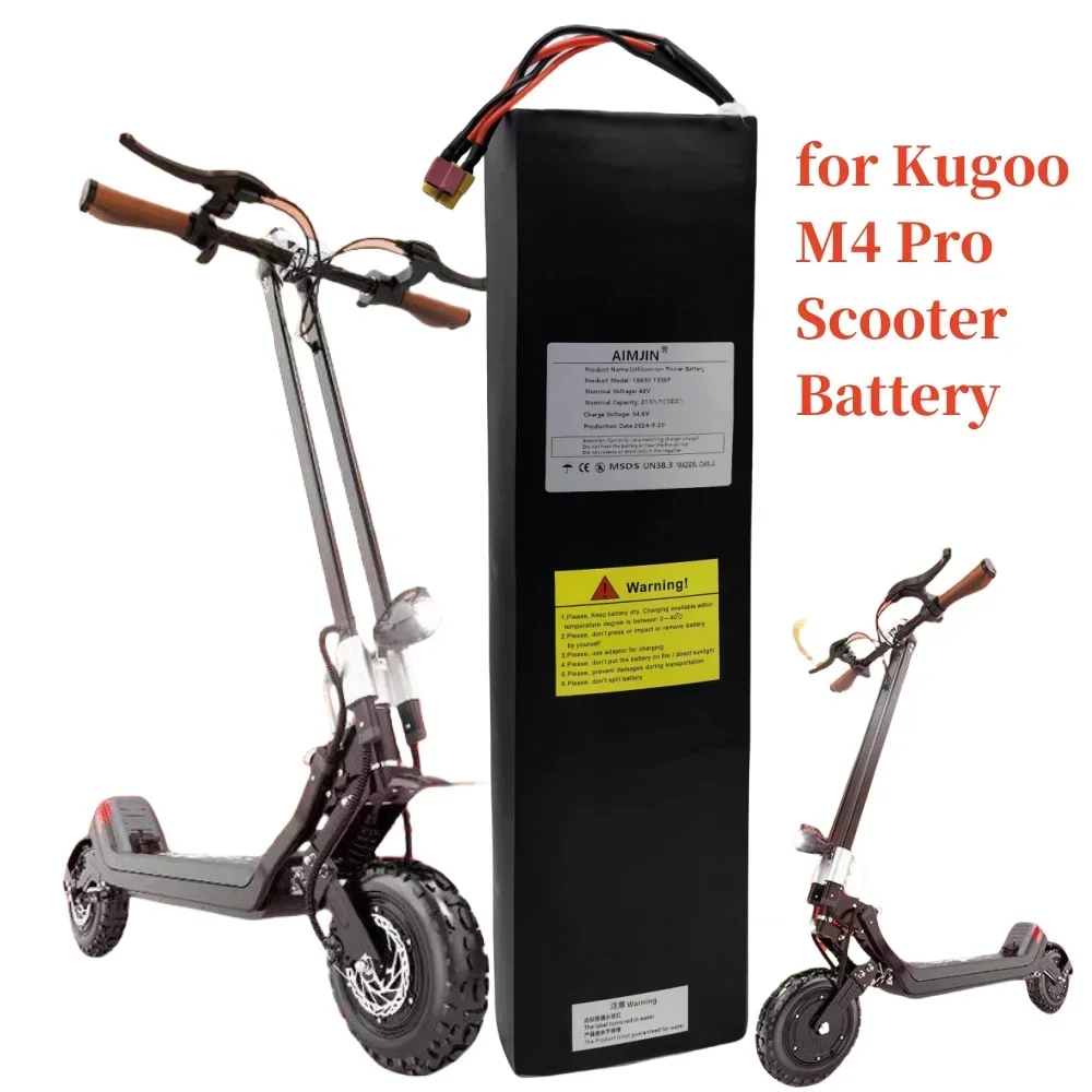 New 48V 21AH 18650 13S6P for Kugoo Kirin M4 Pro, Kugoo M4/ M4 Pro Electric Scooter with Powerful Lithium Battery