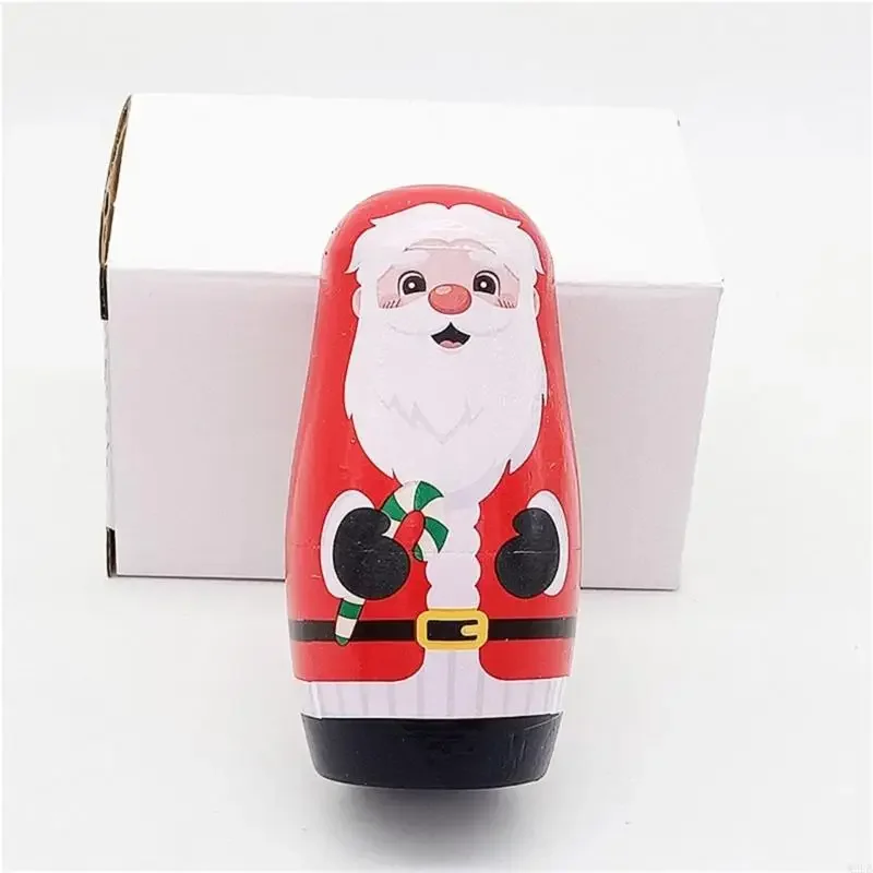 Brinquedo artístico nidificação russo, bonecos pintados à mão exclusivos para coleção, brinquedo empilhamento