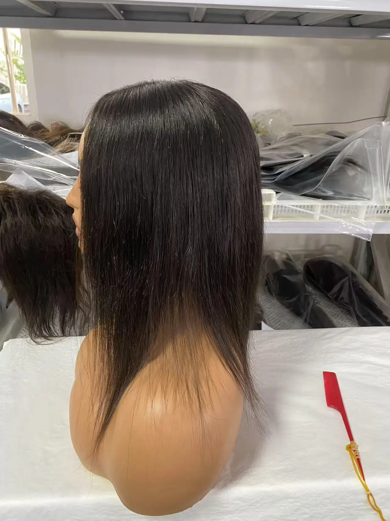 Base de seda de injeção de 9 "* 14" topper feminino cabelo virgem cor natural 14 polegadas de comprimento PU em torno de base de seda