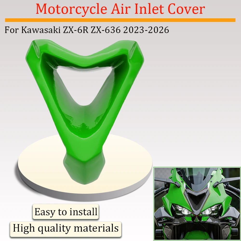 

For Kawasaki ZX-6R ZX-636 2023-2026 2024 2025 Motorcycle New Accessories Air Inlet Cover, Ventilation Cover, Front Cover