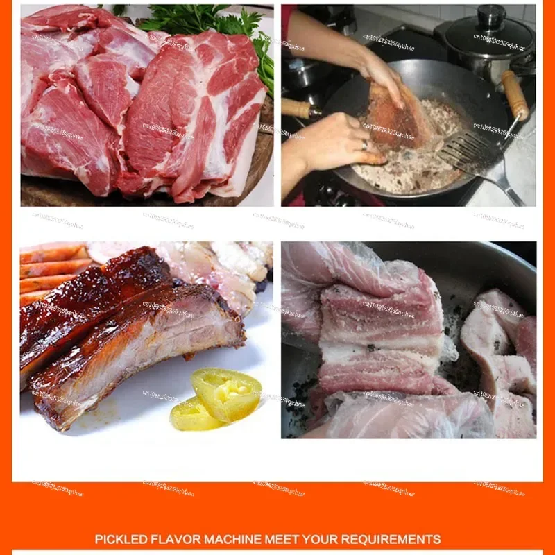 5L Automatic Electric Vacuum Food Marinator Tumbling Machine LCD Inteliigent Hamburger Pickling Machine For Shop.