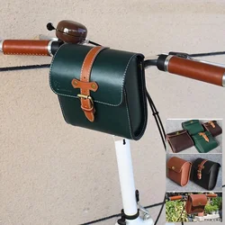 Folding bicycle handlebar bag for brompton quick release bag PU waterproof bag