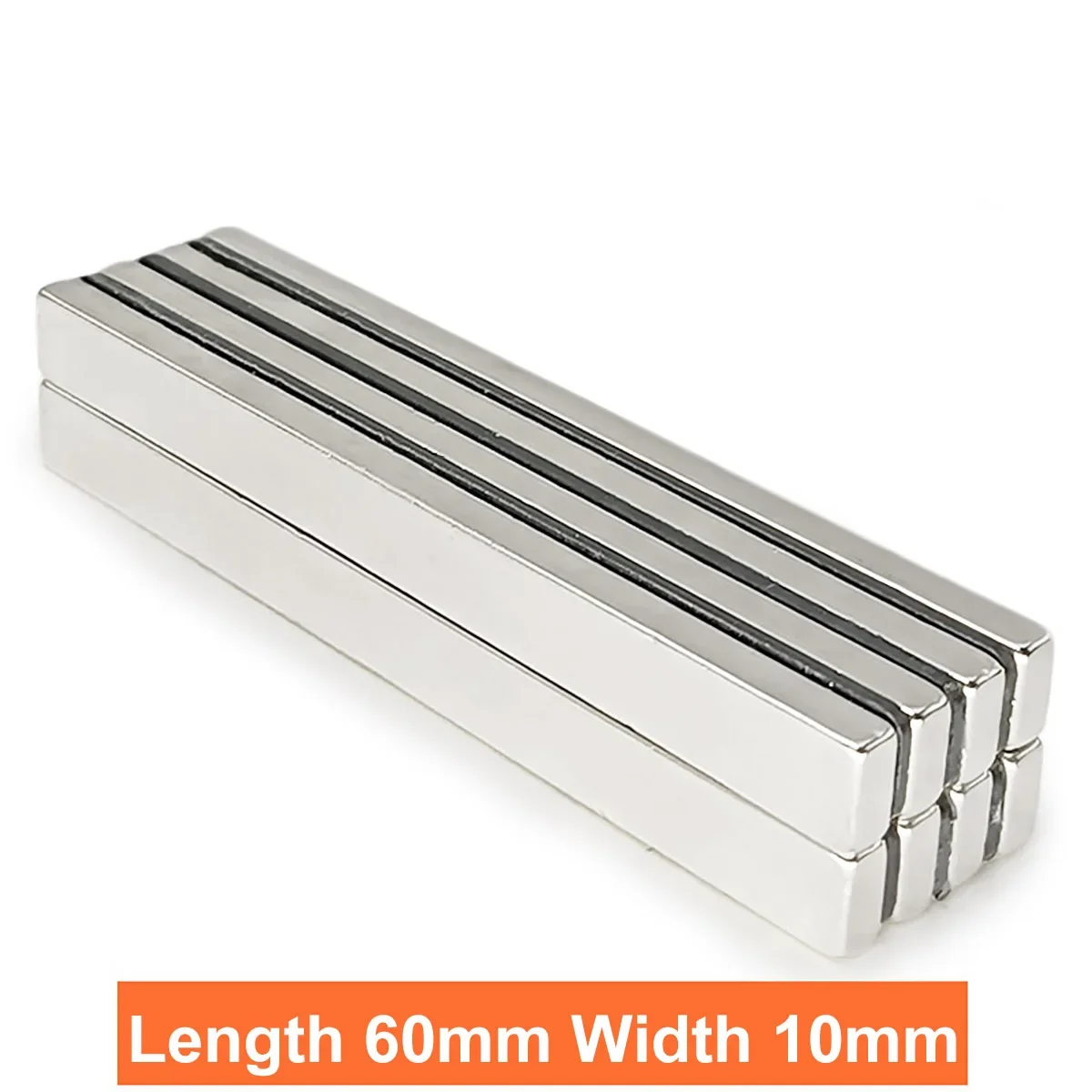 Super Strong Neodymium Magnets 60x10x3mm 60x10x5mm N35 NdFeB Block Magnets Square Magnets Refrigerator Sticker