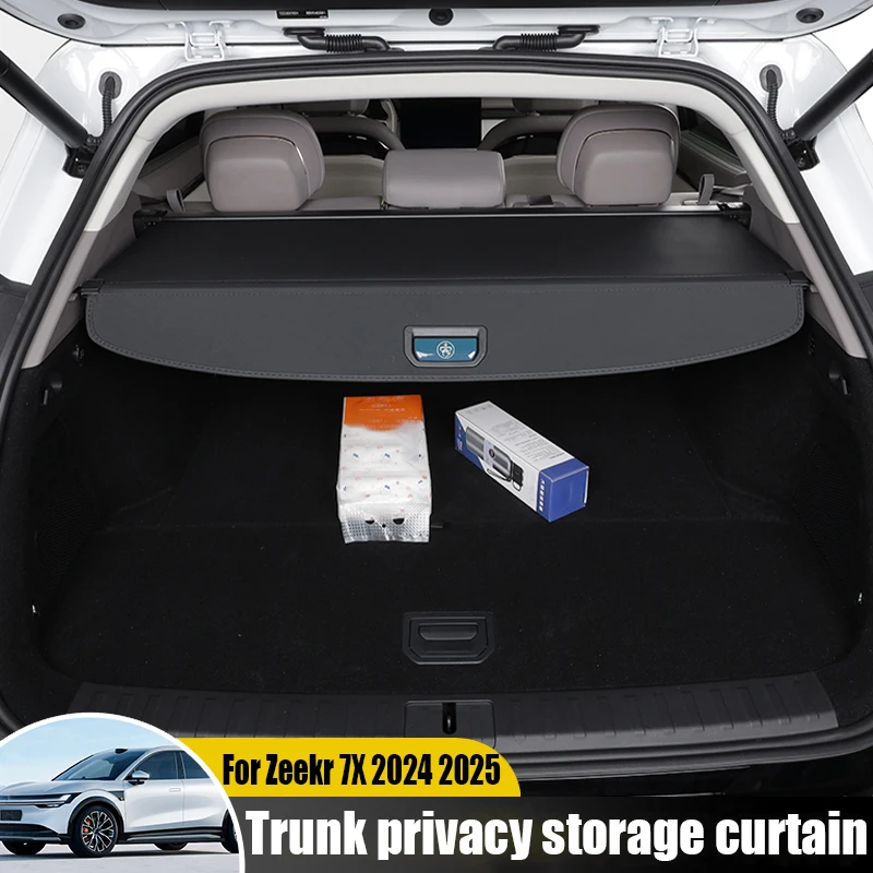 

Для Zeekr 7X 2024 2025 багажник, солнцезащитный козырек для хранения, аксессуары для салона автомобиля, специальный солнцезащитный козырек для автомобиля, многослойный дизайн