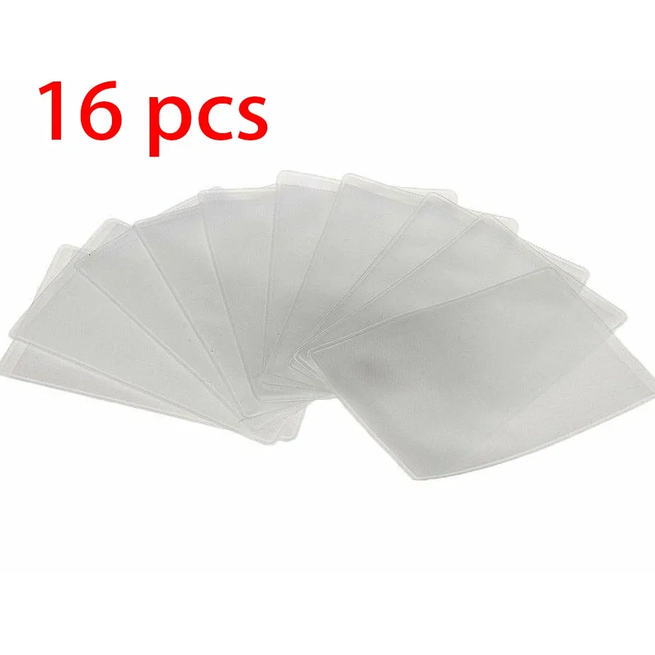 PVC Credit Card ID Sleeve Cover Dust Protector for Driver's License Membership and Bank Cards 16 Pack Included