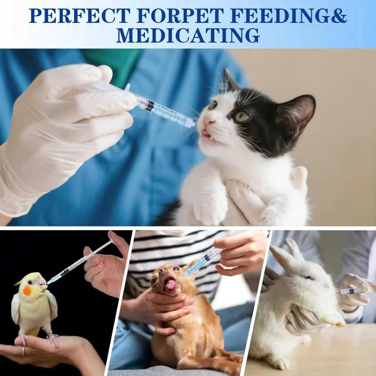 1ml Disposable Luer Lock Syringe, Industrial Use, Laboratory Dispensing, Manual Applications, Suitable for Pets and Farm Animals
