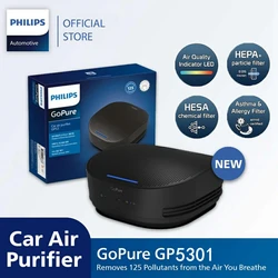 Philips Car Air Purifier GoPure 5301 Remove 125 kinds of pollutants 3-color indicator shows air quality at a glance